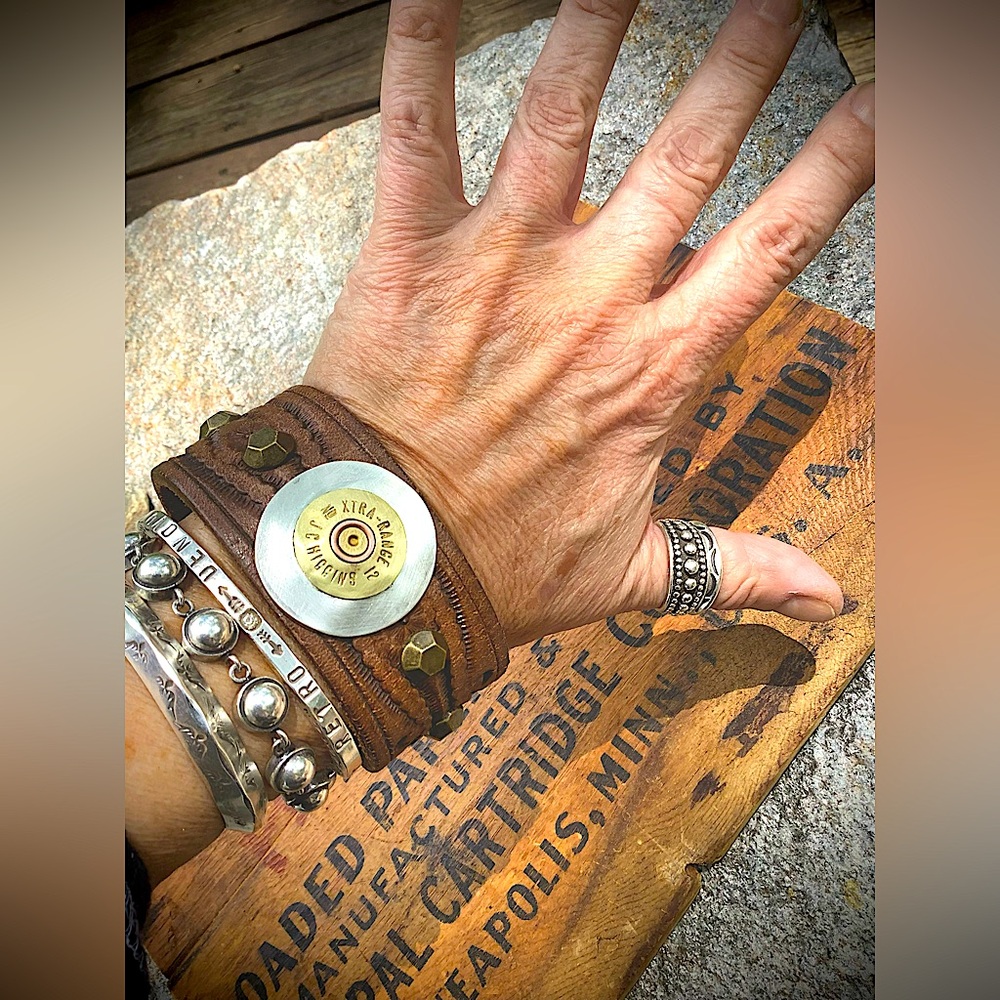 Leather cuff, up to 7.5” wrist